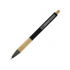 Darius шариковая ручка из переработанного алюминия, черные чернила - Черный с нанесением логотипа компании