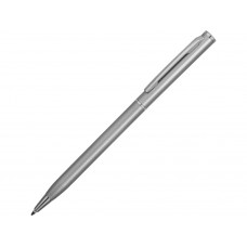 Ручка металлическая шариковая "Атриум", серебристый с нанесением логотипа компании