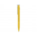 Шариковая ручка Unix из переработанной пластмассы, черные чернила - Желтый с нанесением логотипа компании