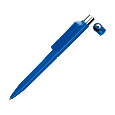 Ручка шариковая UMA «ON TOP SI F», синий с нанесением логотипа компании