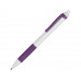 Ручка пластиковая шариковая «Centric», белый/фиолетовый с нанесением логотипа компании