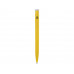 Шариковая ручка Unix из переработанной пластмассы, черные чернила - Желтый с нанесением логотипа компании