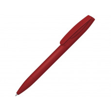 Шариковая ручка "Coral Gum " с прорезиненным soft-touch корпусом и клипом., красный