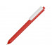 Ручка шариковая Pigra модель P03 PMM, красный/белый с нанесением логотипа компании