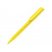 Ручка пластиковая шариковая  UMA «Happy», желтый с нанесением логотипа компании