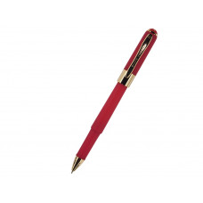 Ручка пластиковая шариковая «Monaco», 0,5мм, синие чернила, красный с нанесением логотипа компании