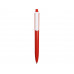 Ручка пластиковая трехгранная шариковая «Lateen», красный/белый с нанесением логотипа компании