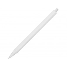 Ручка шариковая Pigra модель P01 PMM, белый с нанесением логотипа компании