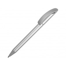 Ручка шариковая Prodir DS3 TAA, серебристый с нанесением логотипа компании