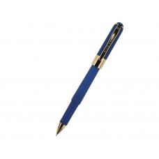Ручка пластиковая шариковая «Monaco», 0,5мм, синие чернила, темно-синий с нанесением логотипа компании