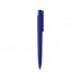 Шариковая ручка "RECYCLED PET PEN PRO K transparent GUM" soft-touch, синий с нанесением логотипа компании