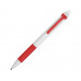 Ручка пластиковая шариковая «Centric», белый/красный с нанесением логотипа компании