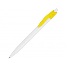 Ручка шариковая "Какаду", белый/желтый