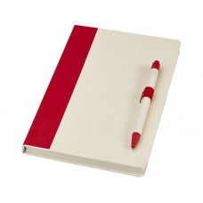 Блокнот размером A5 и шариковая ручка Dairy Dream, красный