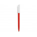 Ручка пластиковая шариковая «Миллениум Color BRL», красный/белый с нанесением логотипа компании