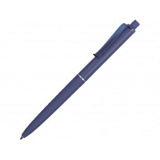 Ручка пластиковая soft-touch шариковая «Plane», синий с нанесением логотипа компании