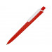 Ручка пластиковая трехгранная шариковая «Lateen», красный/белый с нанесением логотипа компании