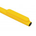 Ручка пластиковая шариковая «Umbo», желтый/черный с нанесением логотипа компании