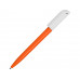Ручка пластиковая шариковая «Миллениум Color BRL», оранжевый/белый с нанесением логотипа компании