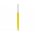 Ручка пластиковая шариковая «Миллениум Color BRL», желтый/белый с нанесением логотипа компании