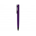 Ручка пластиковая soft-touch шариковая «Taper», фиолетовый/черный с нанесением логотипа компании