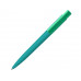 Шариковая ручка "RECYCLED PET PEN PRO K transparent GUM" soft-touch, бирюзовый с нанесением логотипа компании