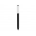 Ручка шариковая Pigra модель P03 PMM, черный/белый с нанесением логотипа компании