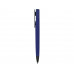 Ручка пластиковая soft-touch шариковая «Taper», темно-синий/черный с нанесением логотипа компании