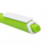 Ручка пластиковая трехгранная шариковая «Lateen», зеленое яблоко/белый с нанесением логотипа компании