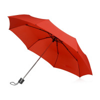 Зонт складной "Columbus", механический, 3 сложения, с чехлом, красный