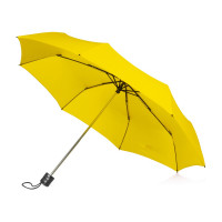 Зонт складной "Columbus", механический, 3 сложения, с чехлом, желтый