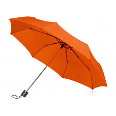 Зонт складной "Columbus", механический, 3 сложения, с чехлом, оранжевый с нанесением логотипа компании