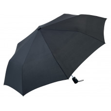 Зонт складной 5560 Format полуавтомат, черный с нанесением логотипа компании