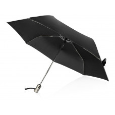 Зонт складной "Оупен". Voyager, черный с нанесением логотипа компании