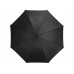Зонт-трость Bergen, полуавтомат, черный с нанесением логотипа компании