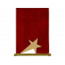 Плакетка "Звезда", коричневый с нанесением логотипа компании