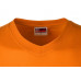 Футболка "Heavy Super Club" мужская с V-образным вырезом, оранжевый с нанесением логотипа компании