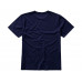 Nanaimo мужская футболка с коротким рукавом, темно-синий с нанесением логотипа компании