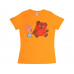 Футболка «Винни-Пух» женская, оранжевый с нанесением логотипа компании