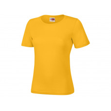 Футболка "Heavy Super Club" женская, золотисто-желтый с нанесением логотипа компании