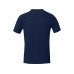 Borax Мужская футболка с короткими рукавами из переработанного полиэстера, сертифицированного согласно GRS - Темно - синий с нанесением логотипа компании