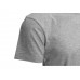 Футболка HD Fit короткий рукав с эластаном, мужская, серый меланж с нанесением логотипа компании