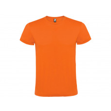 Футболка "Atomic" мужская, оранжевый с нанесением логотипа компании
