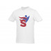 Мужская футболка Heros с коротким рукавом, белый с нанесением логотипа компании