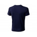 Nanaimo мужская футболка с коротким рукавом, темно-синий с нанесением логотипа компании