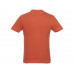 Мужская футболка Heros с коротким рукавом, оранжевый с нанесением логотипа компании