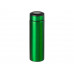 Термос «Confident Metallic» 420мл, зеленый с нанесением логотипа компании