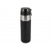 Термос из нерж. стали тм THERMOS TS2706BK, черный с нанесением логотипа компании