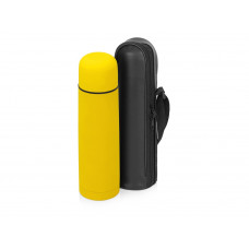 Термос «Ямал Soft Touch» 500мл, желтый с нанесением логотипа компании