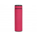 Термос «Confident» с покрытием soft-touch 420мл, розовый с нанесением логотипа компании